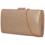 Třpytivé dámské psaníčko Moon Gillda, růžovo-zlaté