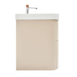Koupelnová skříňka s umyvadlem a baterií SAT Fusion 77,5x53x45 cm pískově béžová mat SATFUSION280BEMWBA SATFUSION280BEMWBA