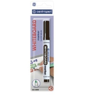 Centropen popisovač 8559 stíratelný černý blistr