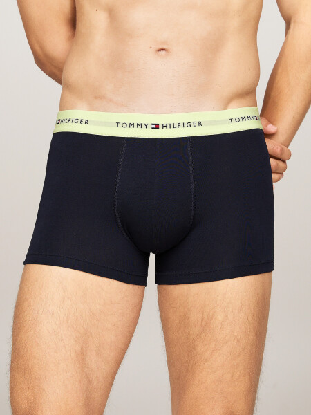 Pánské boxerky 3Pack UM0UM02763 0T9 tm. modré Tommy Hilfiger