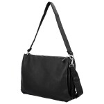 Stylová dámská koženková crossbody kabelka Cindra, černá