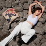 Skládací nákupní taška LOQI HENRI DE TOULOUSE-LAUTREC Jane Avril & Aristide