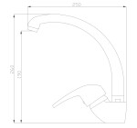 INVENA - Dřezová baterie AVA NEW BZ-06-L01-Q