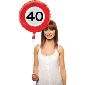 Balónek fóliový dopravní značka 40 let