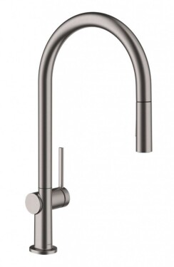 HANSGROHE - M54 Dřezová baterie Talis s výsuvnou sprškou, sBox, kartáčovaný černý chrom 72801340