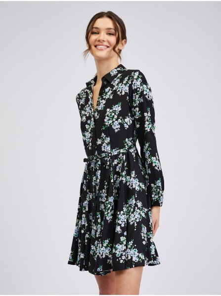 Orsay Černé dámské květované šaty dámské