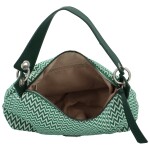 Trendy dámská textilní kabelka na rameno Radima, zelená