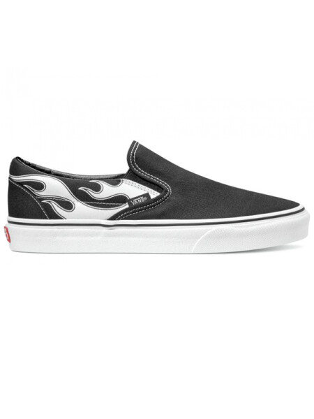 Vans Classic Slip-On (FLAME) BLACK/WHITE pánské boty - 42EUR