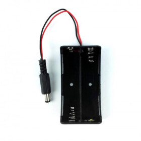 Bateriový box na dvě baterie AA s konektorem DC - 5,5 x 2,1 mm