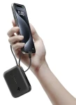 Spigen Essential EA3010BT černá / Powerbanka / 10 000 mAh / 30W / vestavěný USB-C kabel (ABA09023)