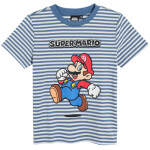 Pruhované tričko s krátkým rukávem Mario- modré - 104 STRIPES