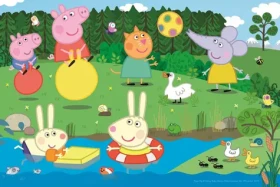 Trefl - Puzzle - Prasátko Peppa u rybníka