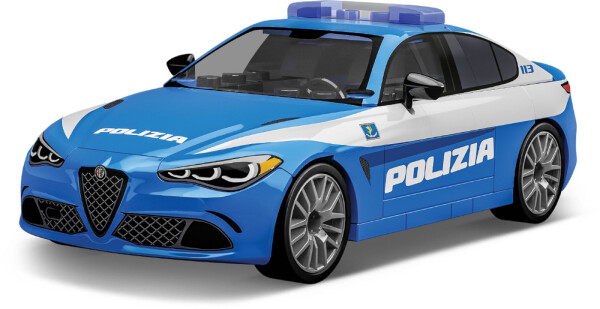 COBI 24606 Alfa Romeo Giulia Quadrifoglio Polizia, 1:35, 93 k