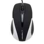 Esperanza EM102S Sirius černo-stříbrná / optická myš / 800 DPI / USB / 3 tlačítka + kolečko / blister (EM102S)