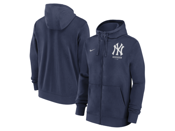 Nike Pánská mikina New York Yankees MLB Cotton Full-Zip Fleece Hoodie Velikost: L