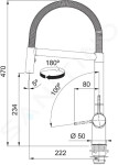 FRANKE - Active Dřezová baterie FN 3407.031, s flexibilním ramenem, chrom 115.0653.407