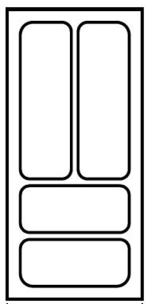 Poli příborník do zásuvky 300 Comfort barva: bílá