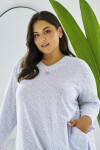 Taro Debora 3464 long/r 2XL-4XL Z25/26 dámské tričko modrá XXL