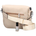 Módní dámská koženková ledvinka/crossbody Andrés, béžová