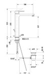 DURAVIT - A.1 Umyvadlová baterie s výpustí, chrom A11040001010