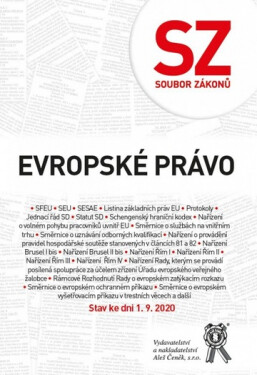 Soubor zákonů Evropské právo. Stav ke dni 1.9.2020 - kolektiv autorů