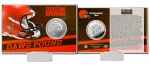 Highland Mint Mince Cleveland Browns NFL Team History Silver Coin Card