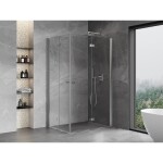 MEXEN/S - Mist-F Duo sprchový kout skládací dveře pravá 75 x 115, transparent, chrom 8A6-075L-115P-01-00