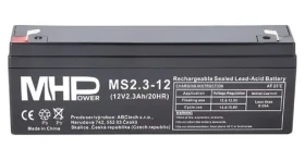 MHPower MS2.3-12 / Olověný akumulátor / AGM / VRLA / 12V / 2,3Ah / F1 (MS2.3-12)