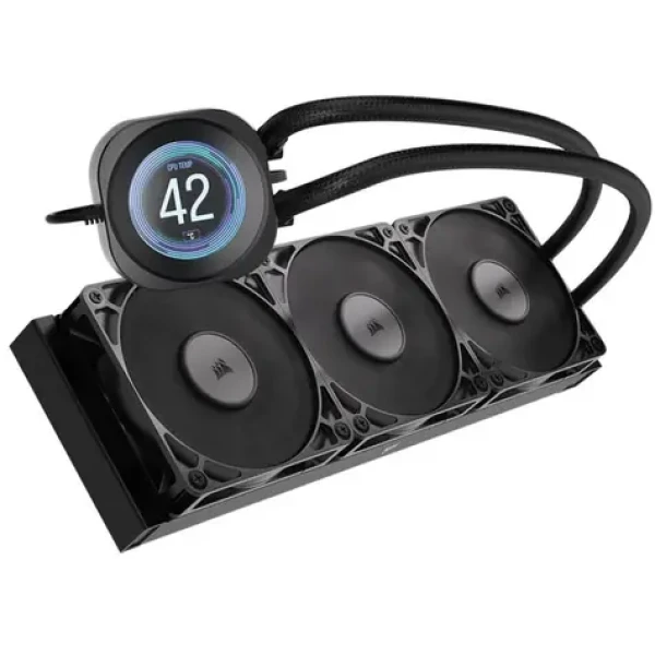 Corsair NAUTILUS 360 RS LCD černá / 3x 120mm / LCD / 36dB / 420-2100 RPM / 72.8CFM / Intel + AMD (CW-9061033-WW)