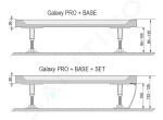 RAVAK - Galaxy Pro Sprchová vanička, 1000x800 mm, protiskluzová úprava, bílá XA03A401010