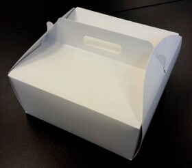 Dortisimo Dortová krabice bílá čtvercová s úchytem (28 x 28 x 14 cm)