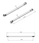 Upevňovací rameno SAT Walk-in Xmotion SATWIXMZAV120 SATWIXMZAV120