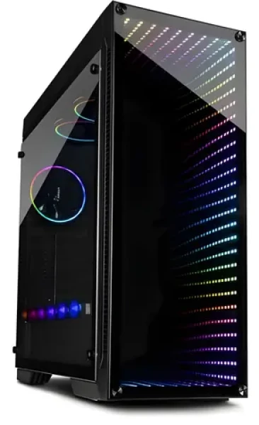 Inter-Tech X-908 Infini2 černá / Skříň / Tower / Tvrzené sklo / 3x 120 mm RGB / ATX (88881240)