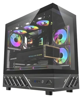DarkFlash DS950 černá / ATX / bez větráků / USB-C 3.2 Gen 2 / 2x USB-A / 270° panel / bez zdroje (DS950 BLK NoF)