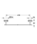 GROHE - QuickFix Start Cube Držák ručníku, délka 45 cm, chrom 40987000