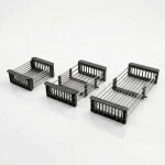 REA - Sada dřezových doplňků 3-dílná Black KPL-09973