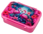 BAAGL Flamingo / Box na svačinu s přihrádkami / BPA free / pro mikrovlnku a myčku