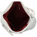 Praktická dámská koženková crossbody Alero, bílá