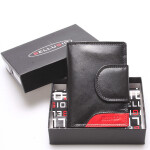 Dámská kožená peněženka Camillo černá/červená