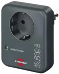 Brennenstuhl Adaptér do zásuvky antracitový / Přepěťová ochrana / 1x zásuvka / 13 500 A / IP20 / dětská pojistka (1506996)