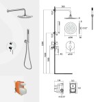BESCO - Podomítkový sprchový set VEO/ZEA/DECCO/ILLUSION I zlatá lesklá BABPDIIJZ