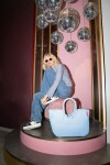 Nákupní taška Reisenthel Loopshopper L Frame Twist powder blue