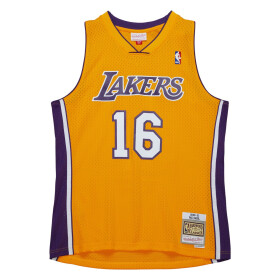 Mitchell & Ness Pánský dres Los Angeles Lakers NBA Pau Gasol #16 Swingman - Žlutá Velikost: M