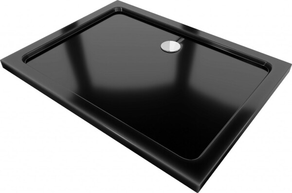 MEXEN - Flat sprchová vanička obdélníková slim 140 x 90, černá 40709014