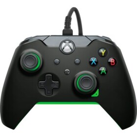 PDP Wired Controller - Neon Black zelená / Herní ovladač / drátový / USB / 2.4m / Xbox Series X/S Xbox One PC (049-012-GG)