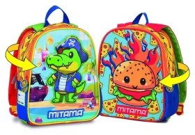 Mitama Spinny crazy coco / Dětský batoh / oboustranný / 8,2 l / pro předškoláky (64705)