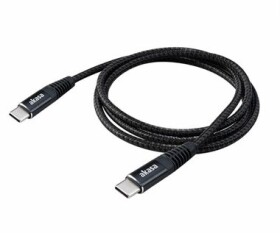 Akasa AK-CBUB54-10BK kabel černá / USB-C kabel / 100W /1m (AK-CBUB54-10BK)