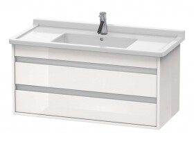 DURAVIT - Ketho Umyvadlová skříňka 48x100x46 cm, 2 zásuvky, lesklá bílá KT664502222