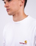 Tričko Carhartt WIP L/S American Script T-Shirt White