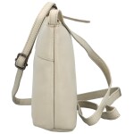 Stylová dámská malá crossbody kabelka Lamiss, krémová